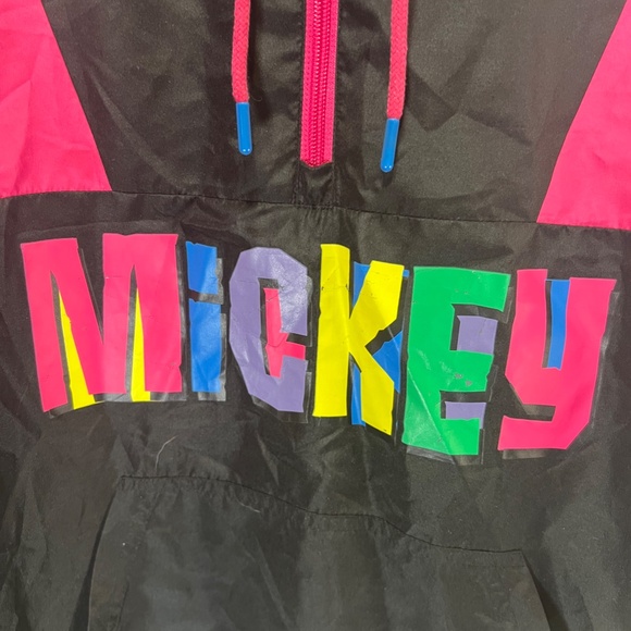 Vintage Disney Mickey 90's Retro Pull-Over Windbreaker size S - Picture 2 of 11